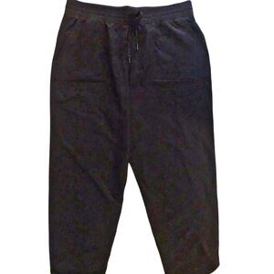 Spanx Womans Black Casual Friday Draw String Tapered Pant Size 3X